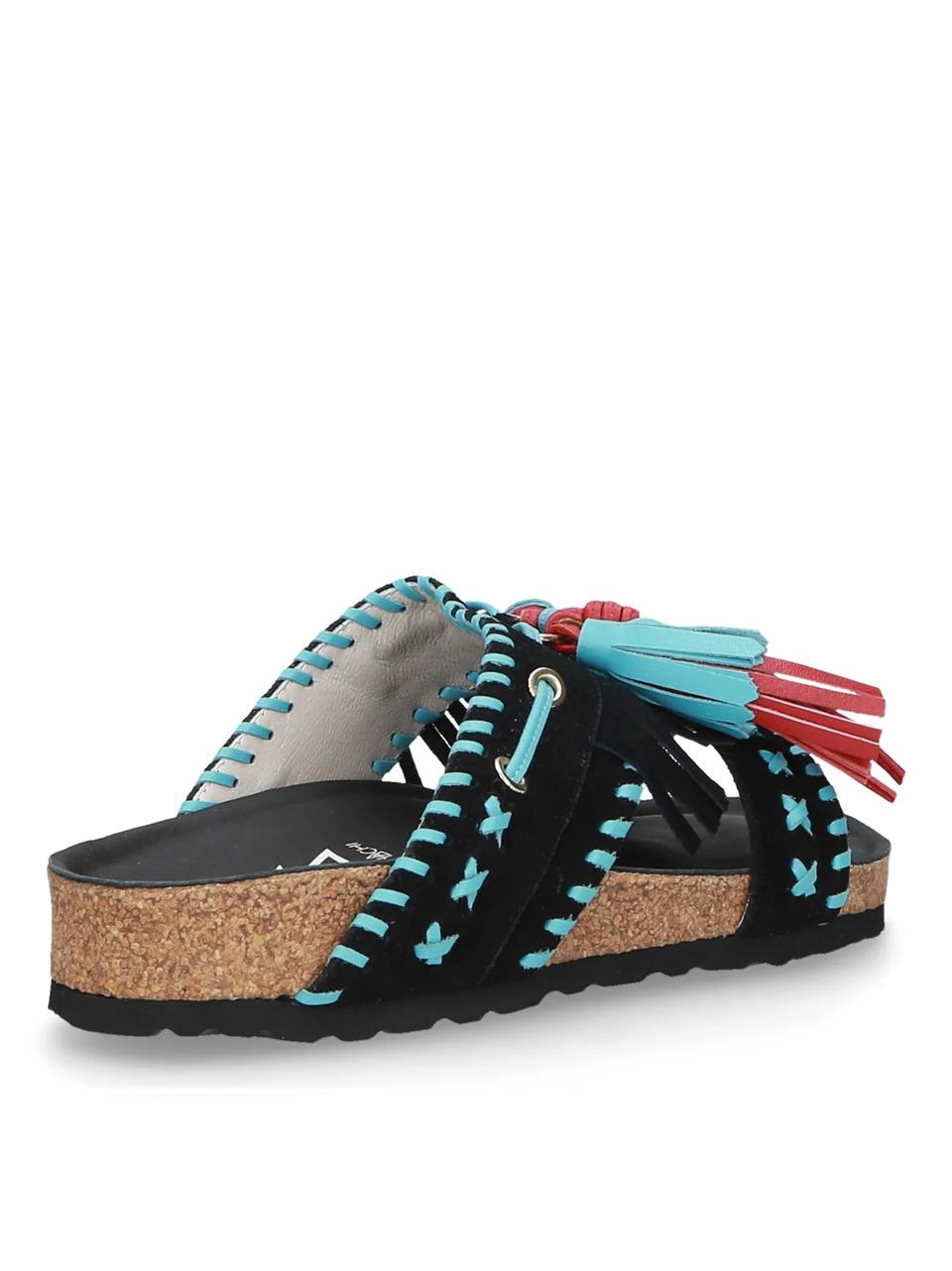 sabot etnico con nappine C14 BLAC ELENA IACHI