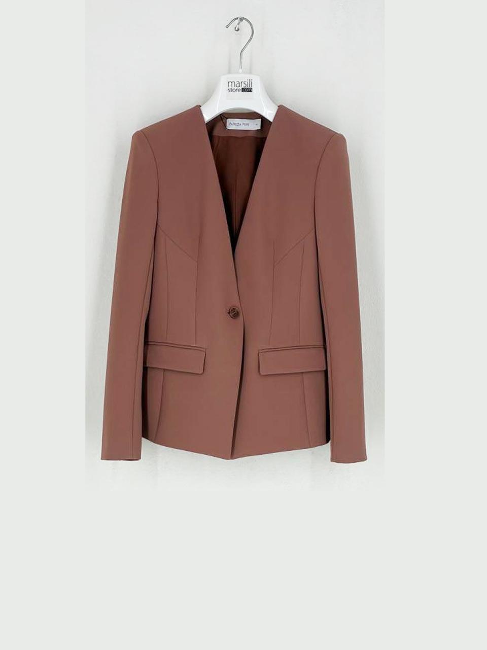 giacca no collo 2S1553 A737 T Patrizia pepe