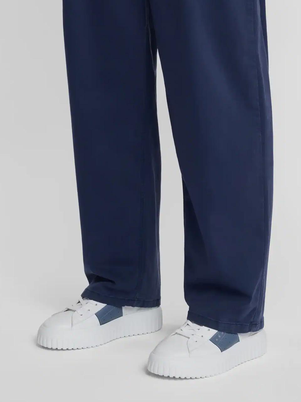 sneakers H-Stripes con banda HXM6450FO70LE9144T BIANCO AVIO HOGAN