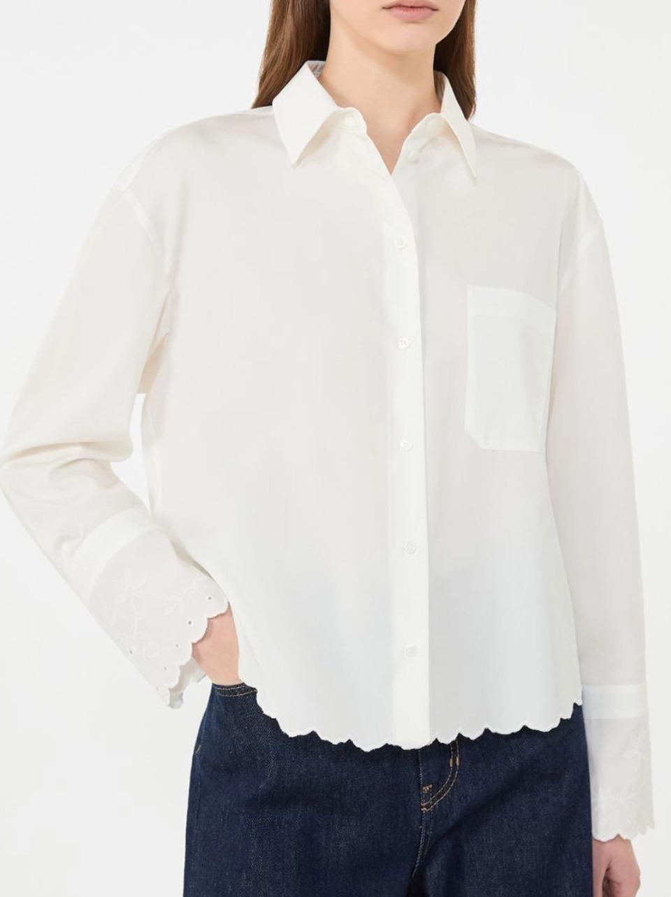 camicia profilo san gallo NEUTRO 01 WEEKEND by Max Mara