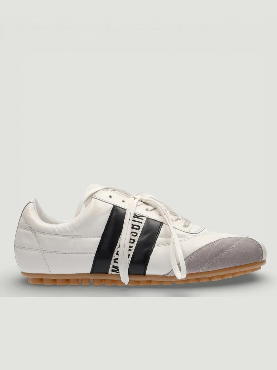 sneakers soccer 30519 BIANCO NERO BIKKEMBERGS