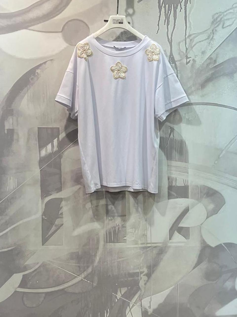 t shirt croquet TOT8ATF000 B SELECTED
