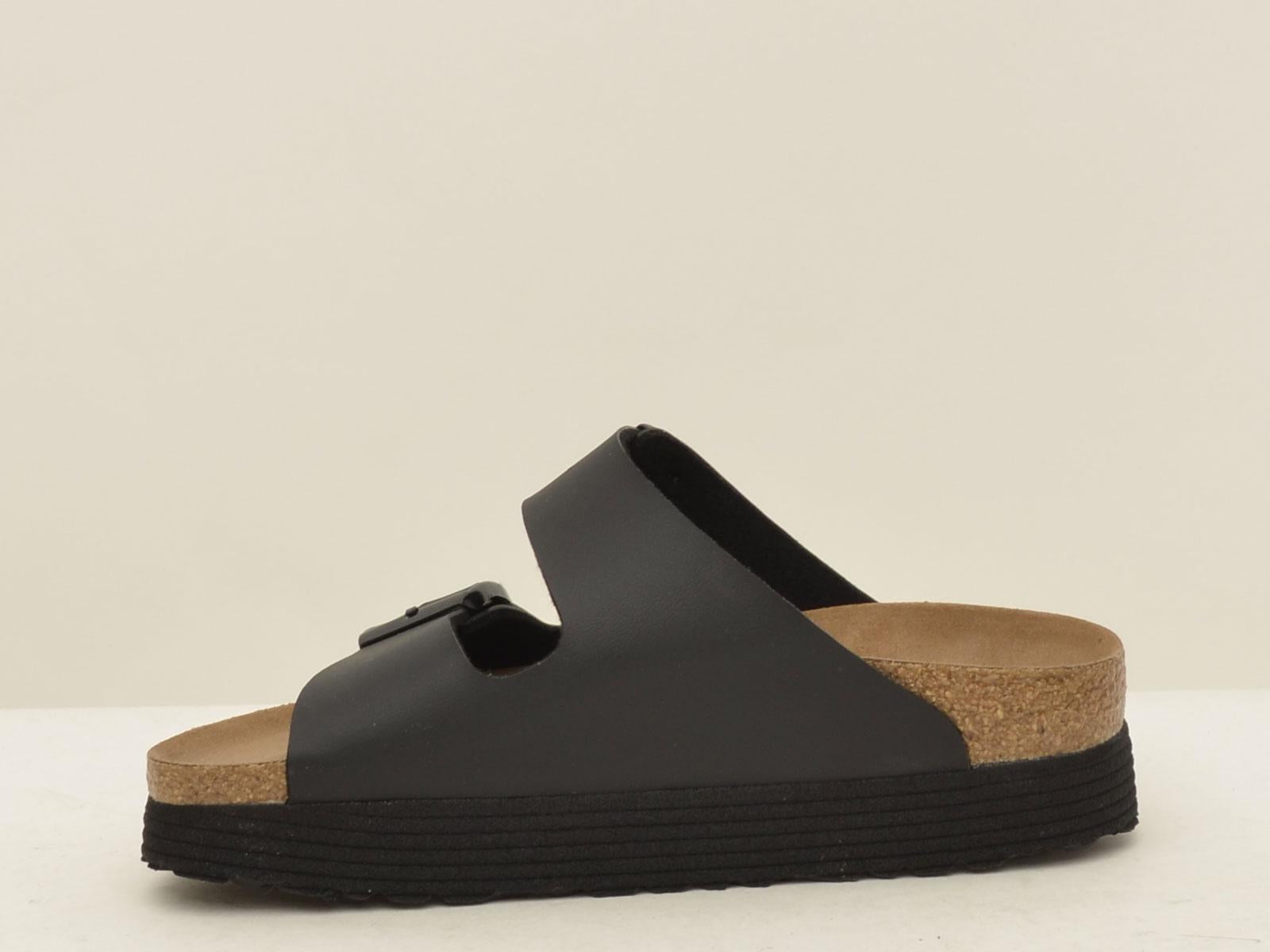 sabot arizona ARIZONA1018520 GROVED BLACK BIRKENSTOCK