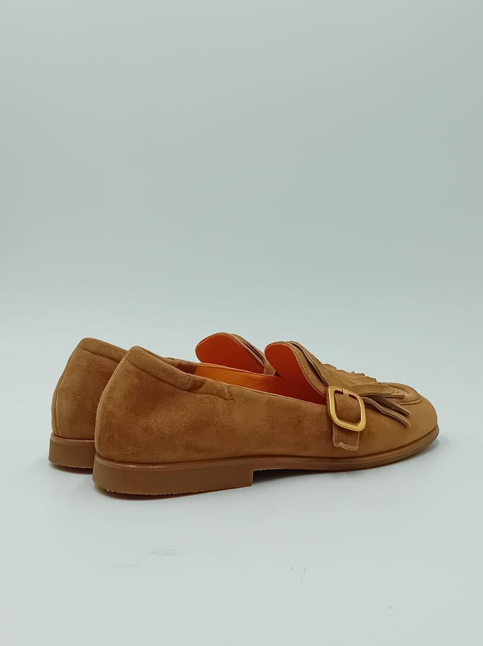 mocassino con frangia e fibbia Z506 SELLA MARA BINI