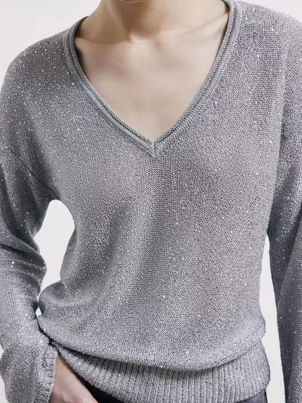 maglia paillettes 8K0403 S Patrizia pepe