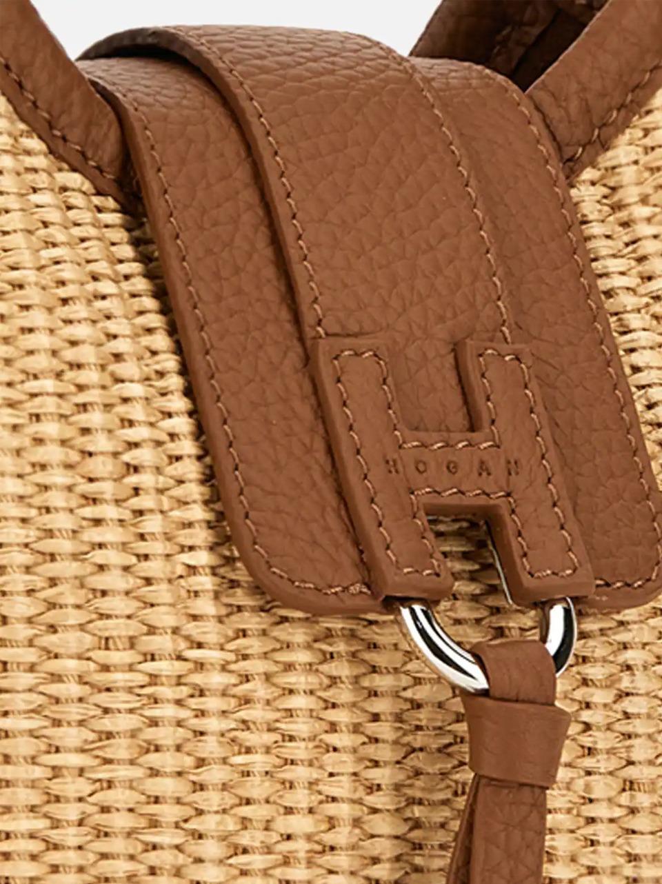 borsa obo mini KBW01XS1100V131J26 CREMA COGNAC HOGAN