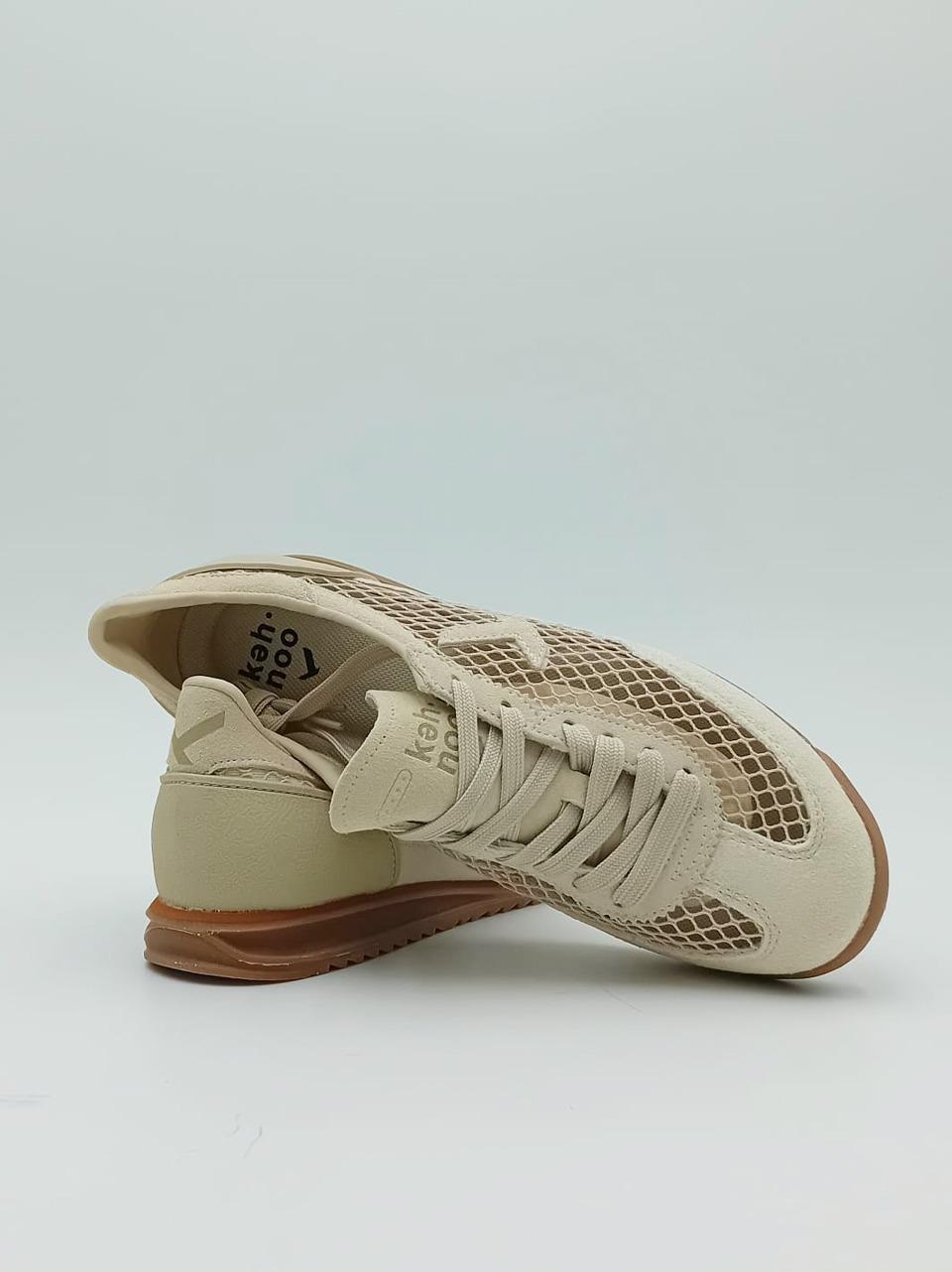 sneakers retata bassa KW9801 LIGTH BEIGE Keh.noo