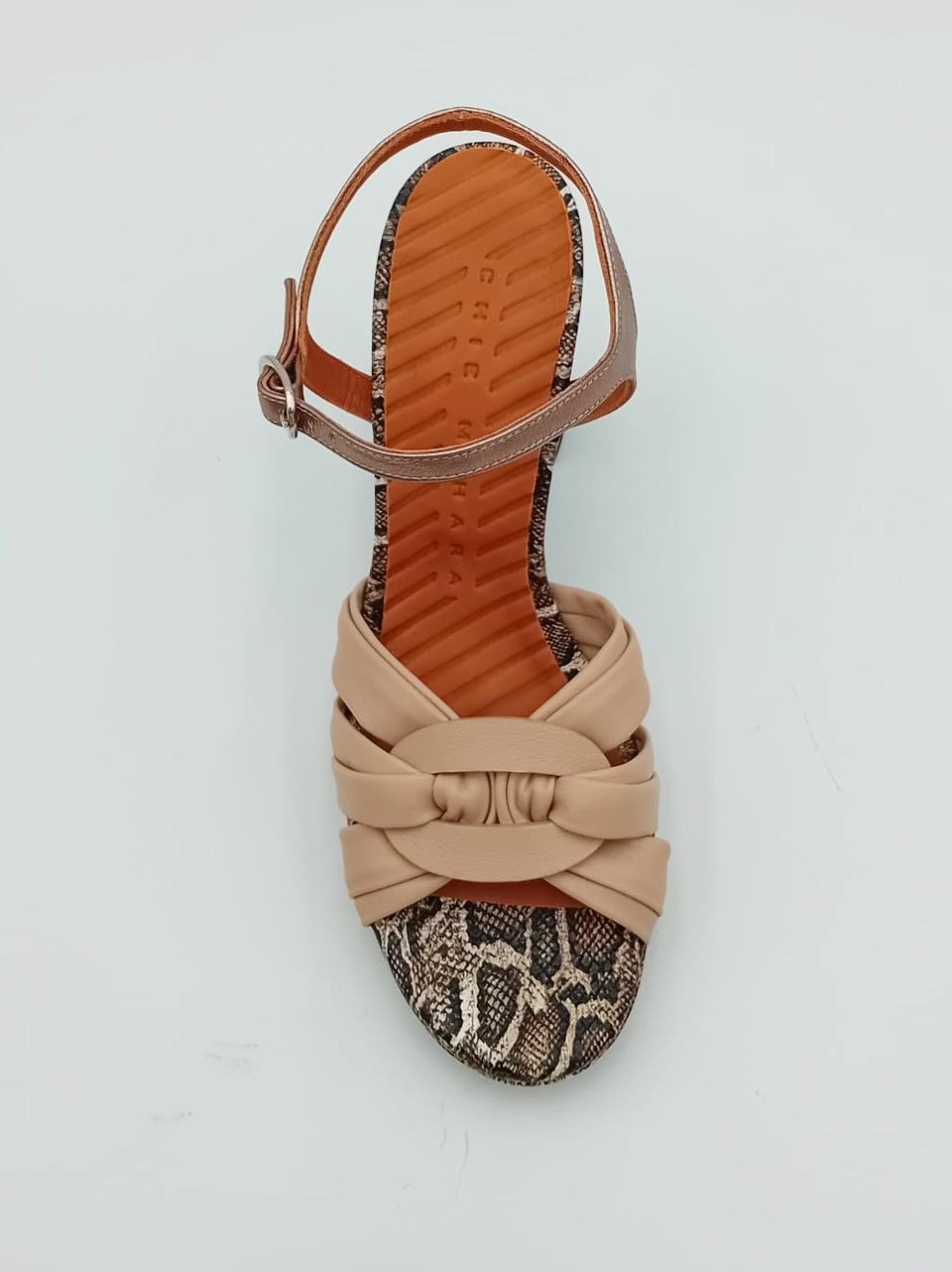 sandalo tacco h 90mm in nappa cabeit CM CABEIT SERPIN NATUR CHIE MIHARA