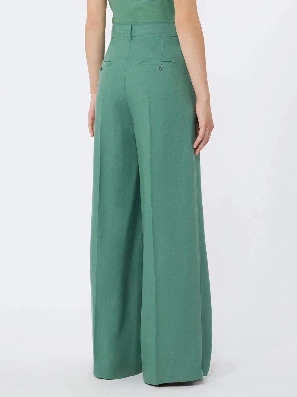 pantalone lino viscosa VELIERO VERDE WEEKEND by Max Mara