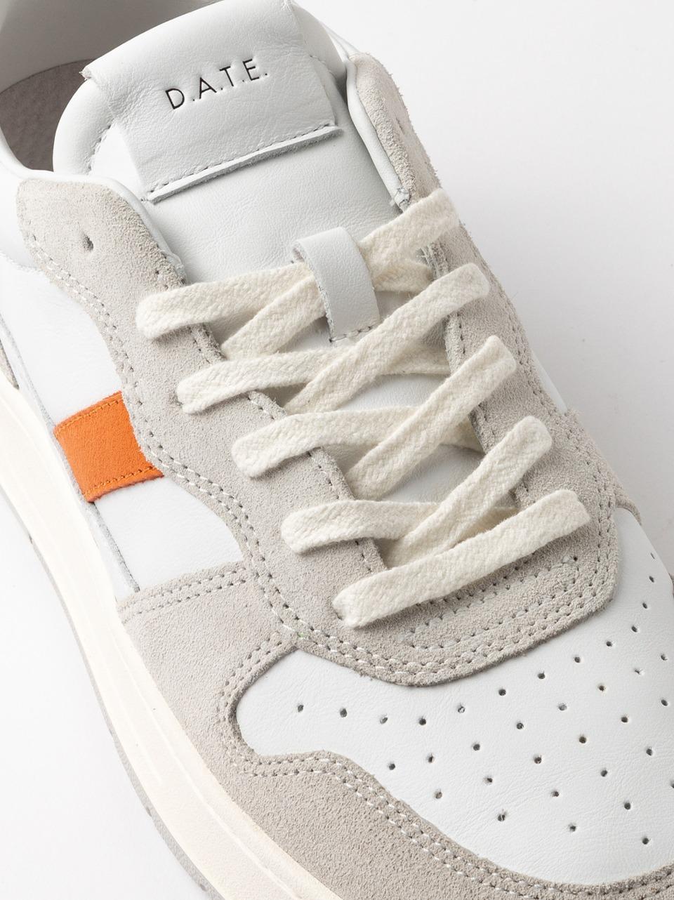 sneakers court 2.0 C2-VC-WG WHITE GREEN D.A.T.E