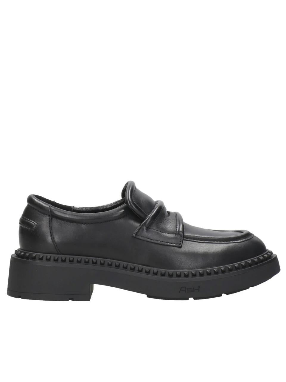 mocassino con passante MIRACLE04 NERO ASH