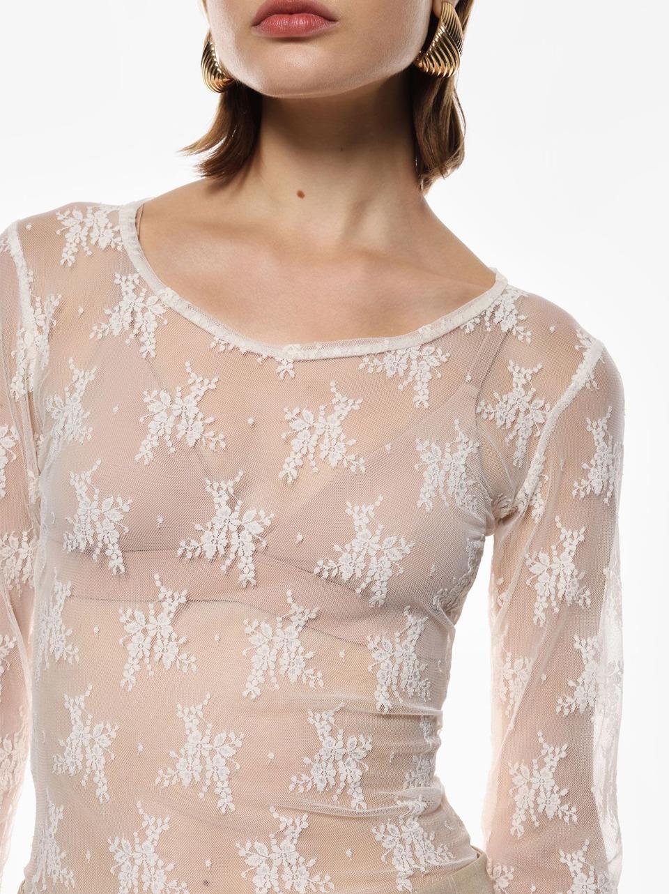 t shirt pizzo TW91KMX P SELECTED