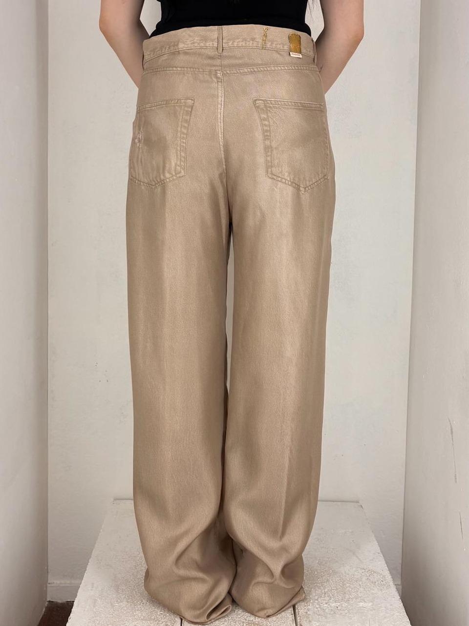 pantalone 5 tasche stampa denim JC4354056 29B BEIGE Jucca