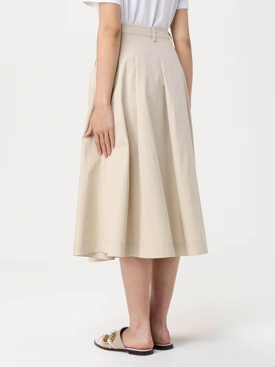 gonna godet con bottoni E91 7295 add