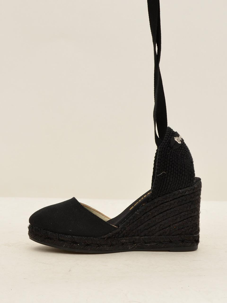 sandalo conlaccio alla caviglia e zeppa in tinta COLIN COLOR NERO ESPADRILLAS