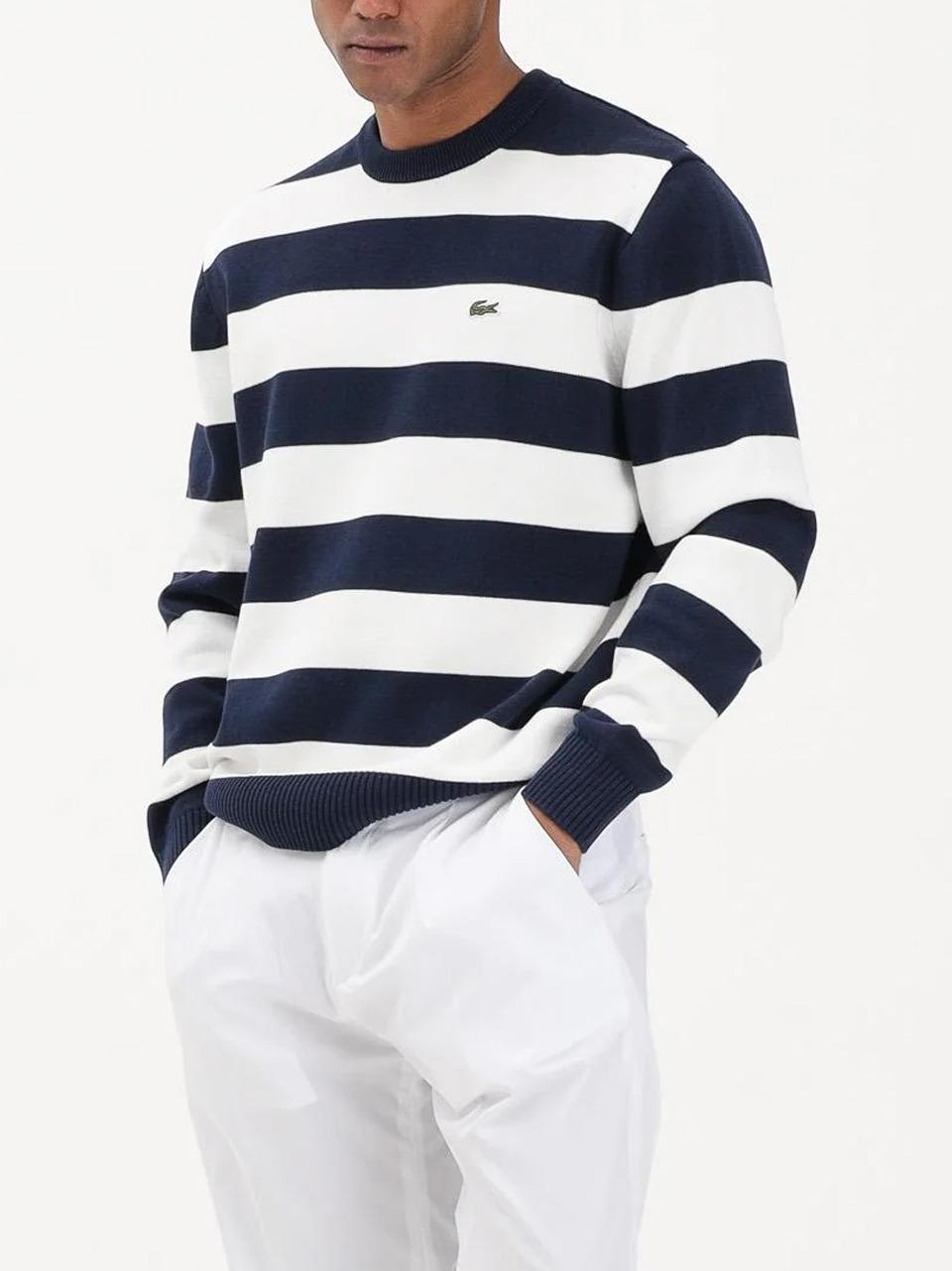 girocollo a righe AH0608 B LACOSTE