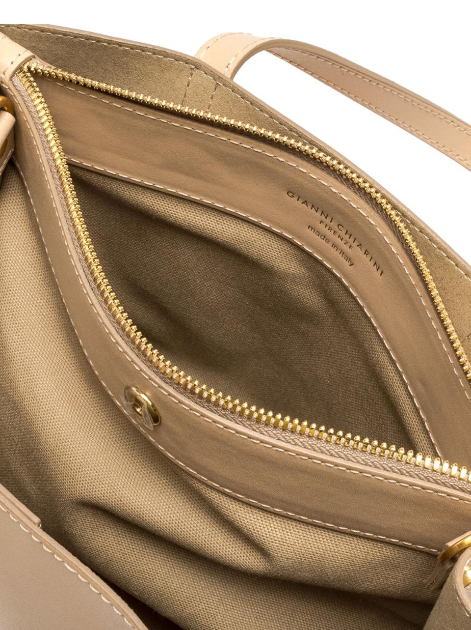 borsa mano con tracolla altea grande BS11041 CREAM GIANNI CHIARINI