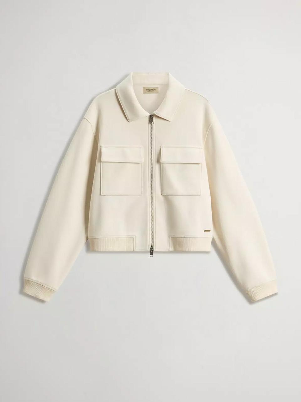 super soft interloc zippata CFWWSW2003 FRUT 5051 MILKY WOOLRICH