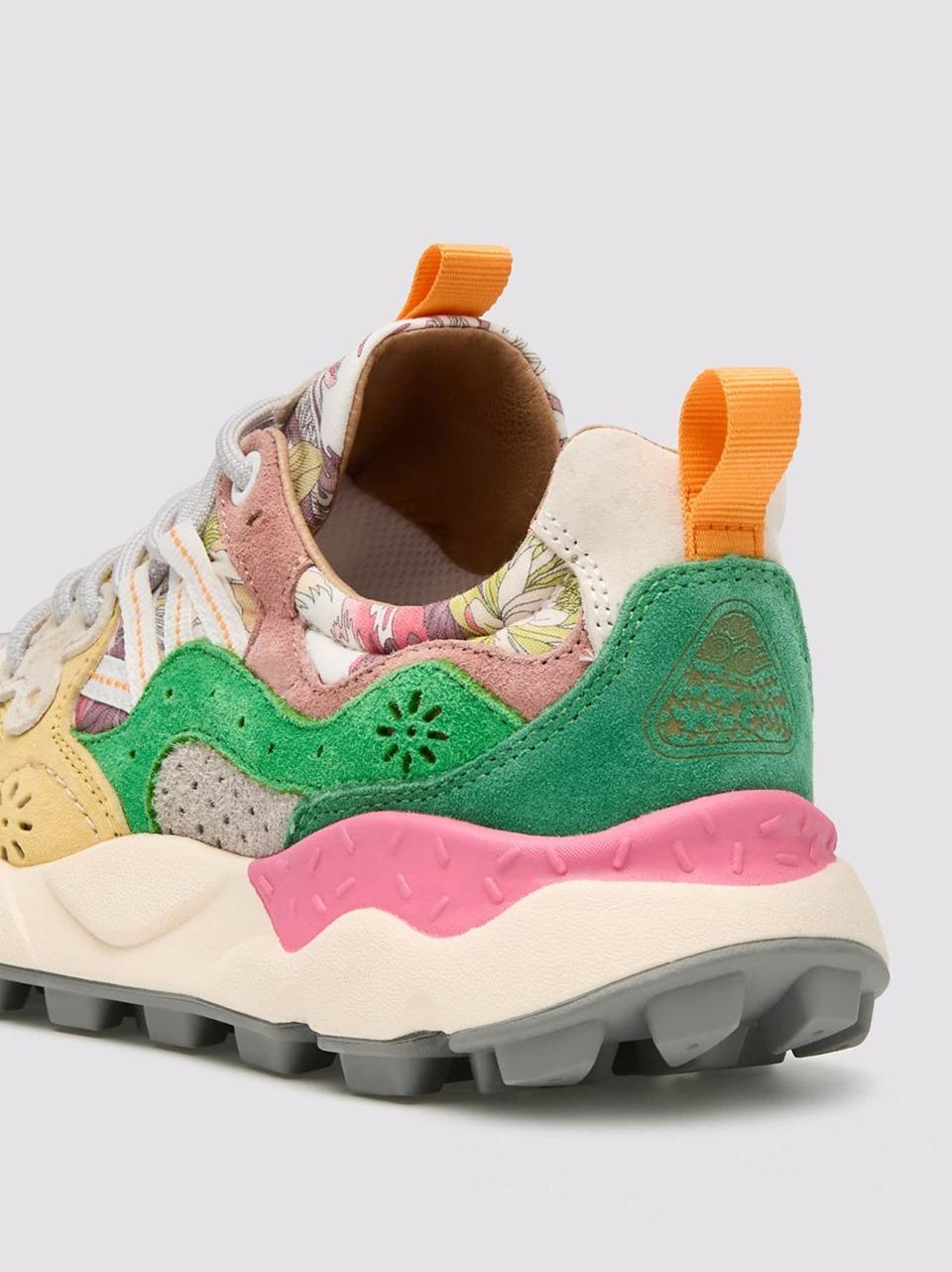 sneakers yamano3 floreale YAMANO31M45 SALMONE FLOWER MOUNTAIN