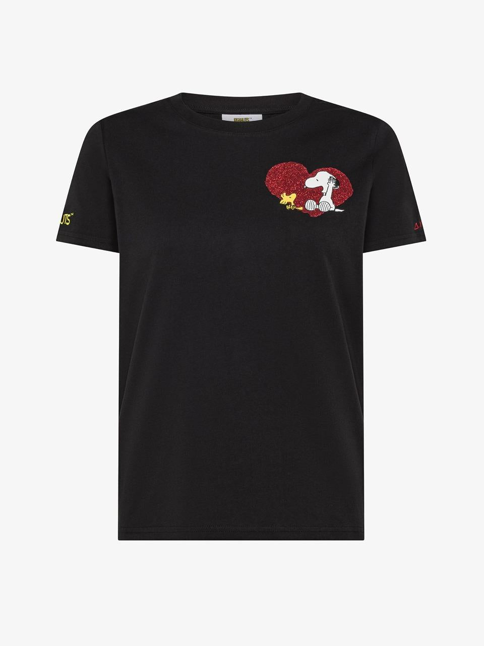 t shirt piccolo snoopy cuore T45220 N SUN 68
