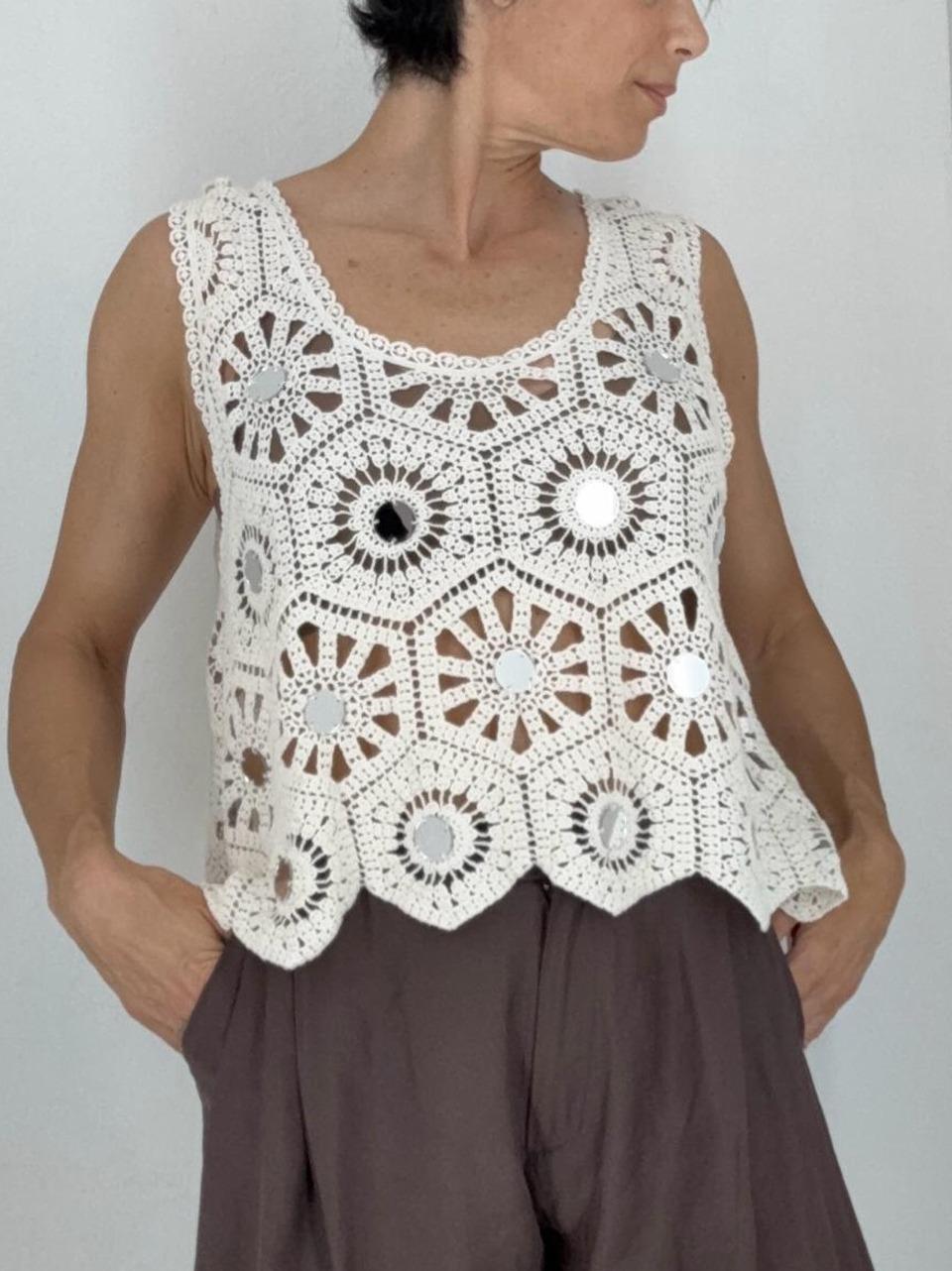 top crochet KA7519 N GLAMOROUS