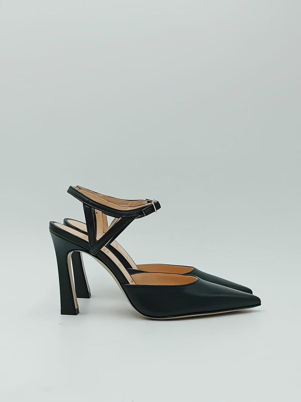 sandalo tacco h 90 1553 NERO MATTEO PITTI