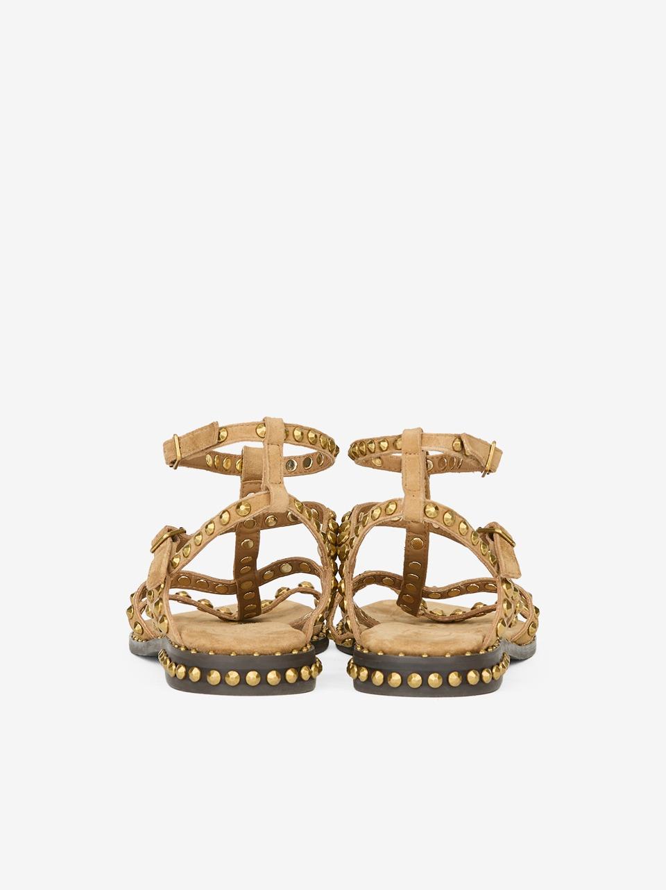 sandalo flat precious con borchie PRECIOUS. MOCCA MOU ASH