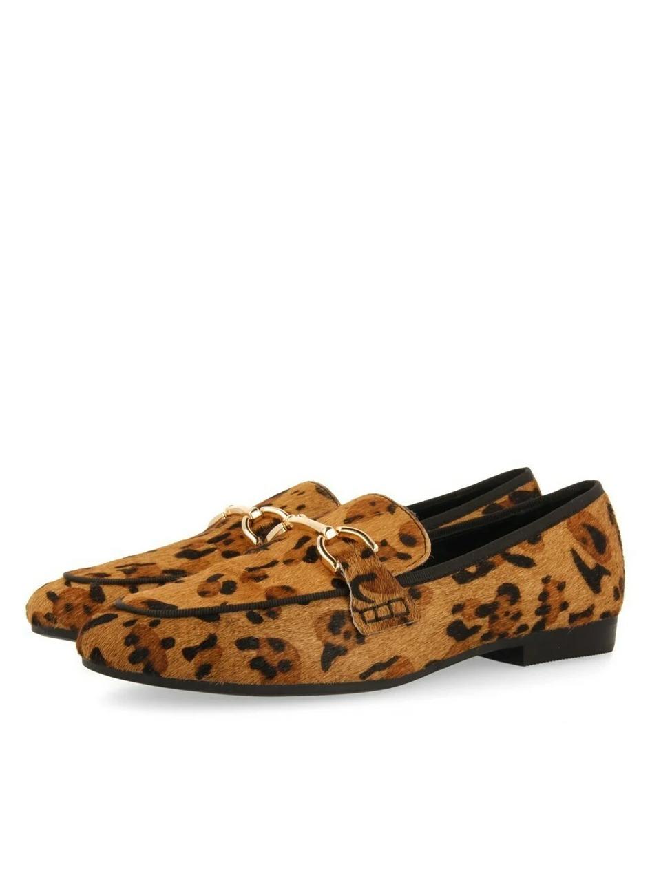 mocassino con accessorio DUPREE LEOPARD GIOSEPPO