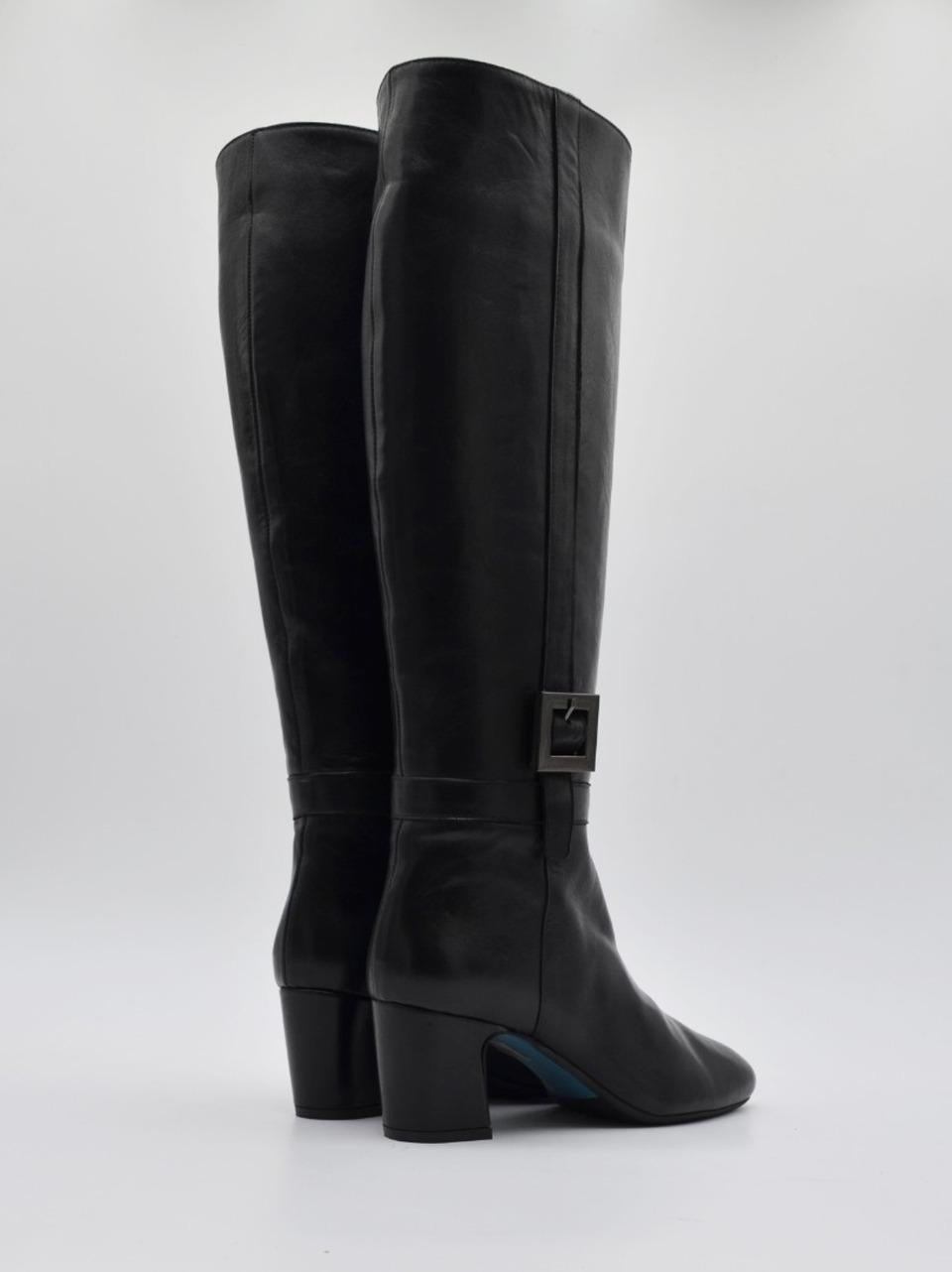 stivalle con accessorio tacco h 60mm MORGANA NERO DELAIA