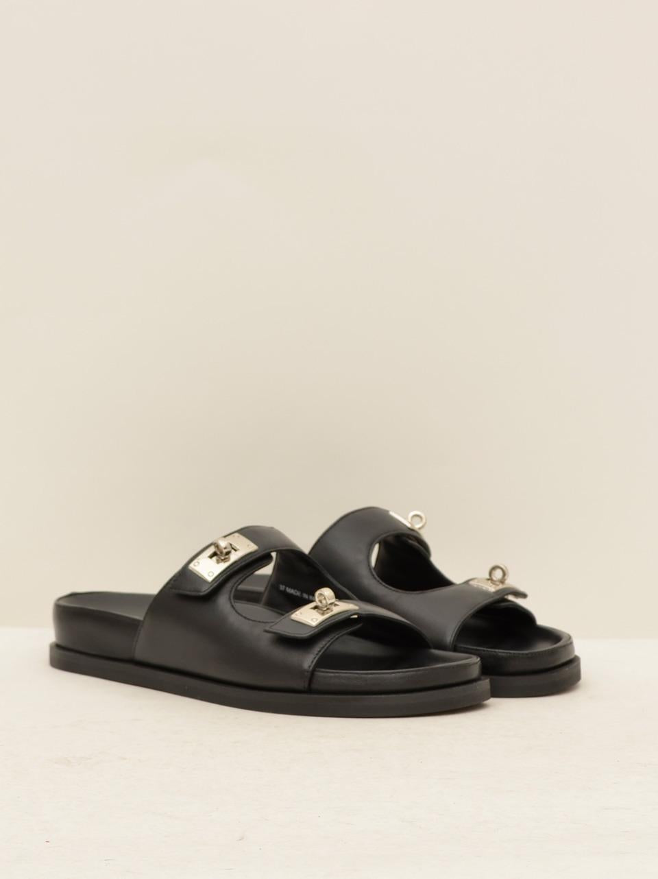 sandalo 2 fascie F65 NERO STRATEGIA