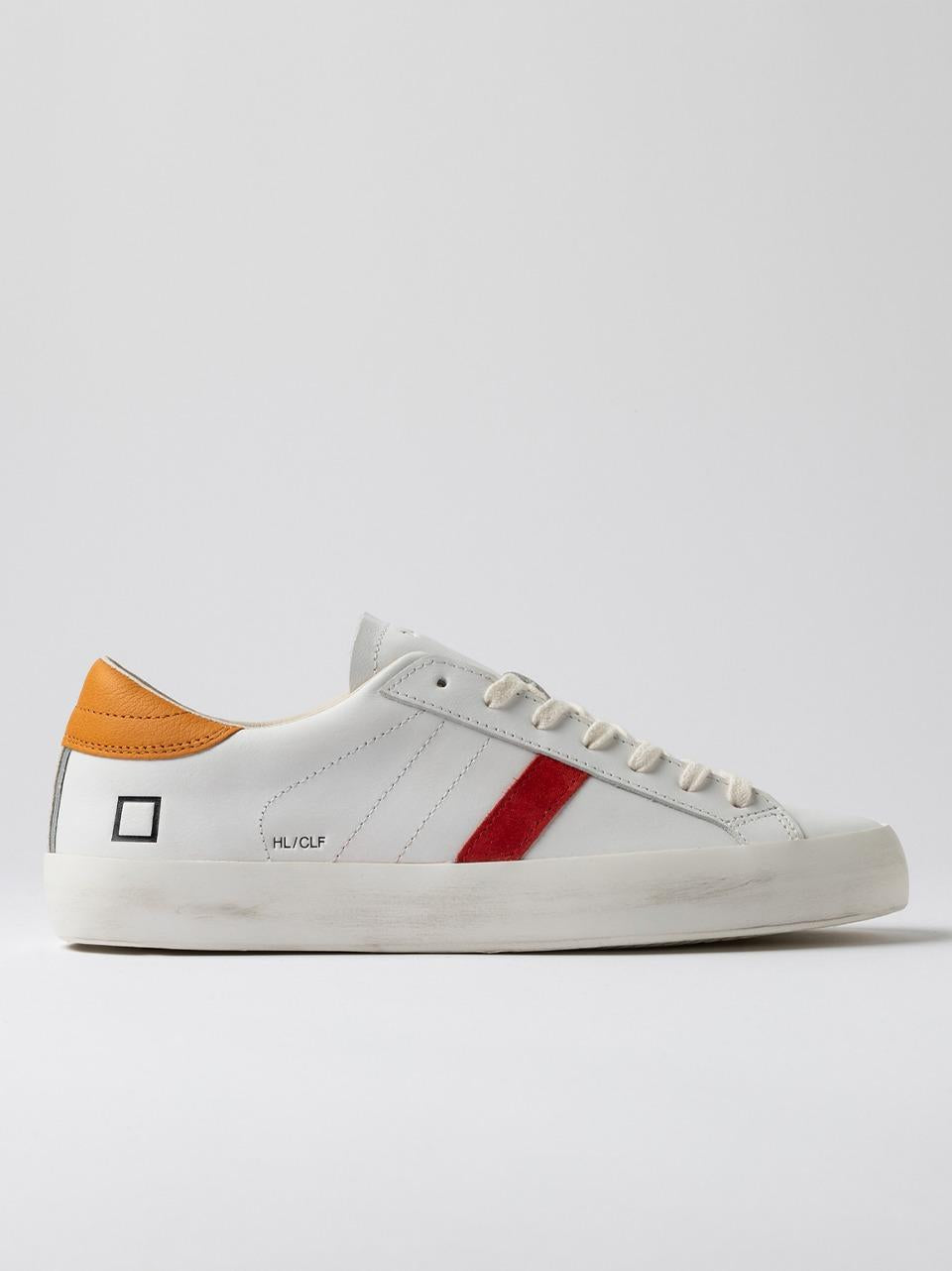 sneakers hill low HL-CA-WO WHITE ORANGE D.A.T.E