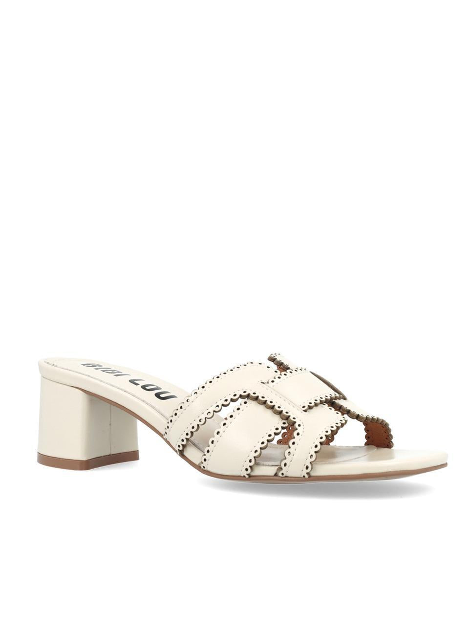 sabot tacco h50mm smerlata 756 BIANCO BIBI LOU