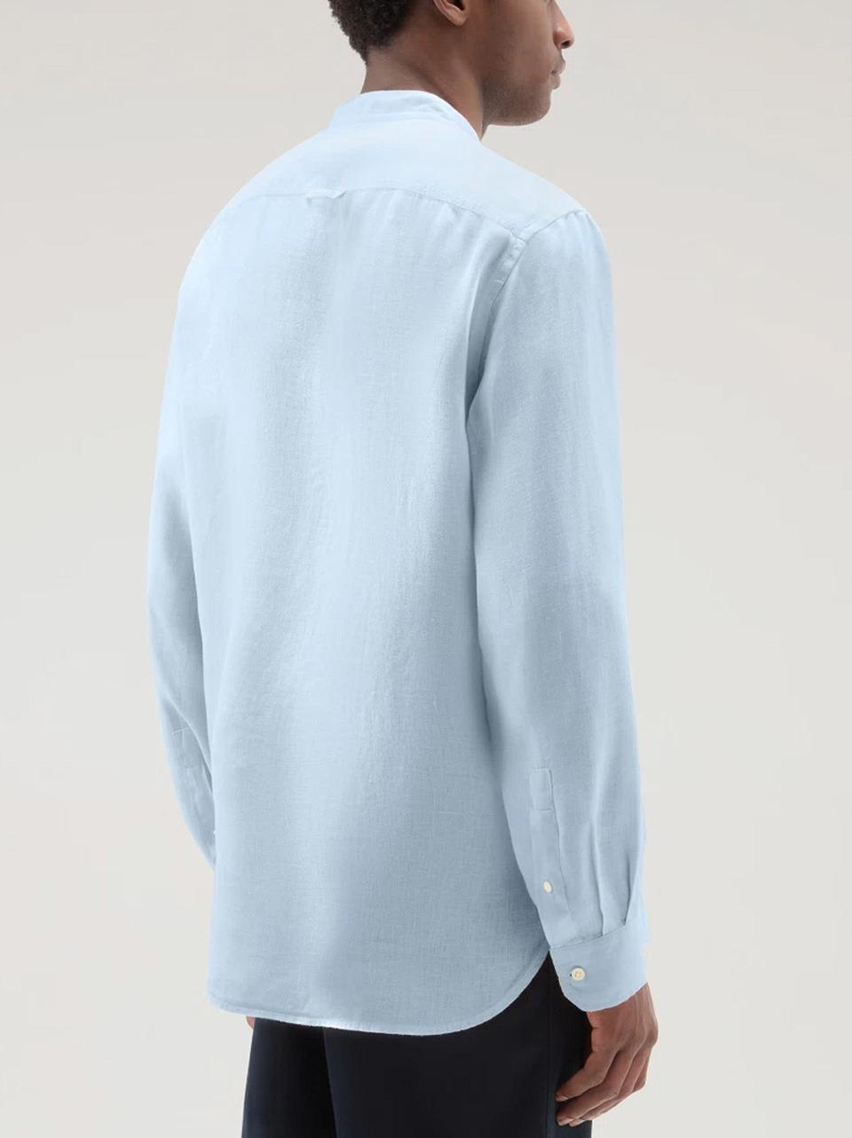 camicia in lino collo corea CFWOSI0105MRUT3372 IND WOOLRICH