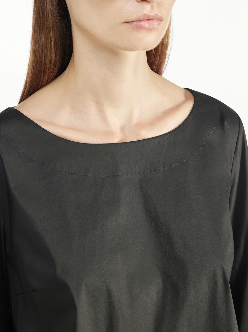 blusa in popeline S5L5SK74 NERO LIviana conti
