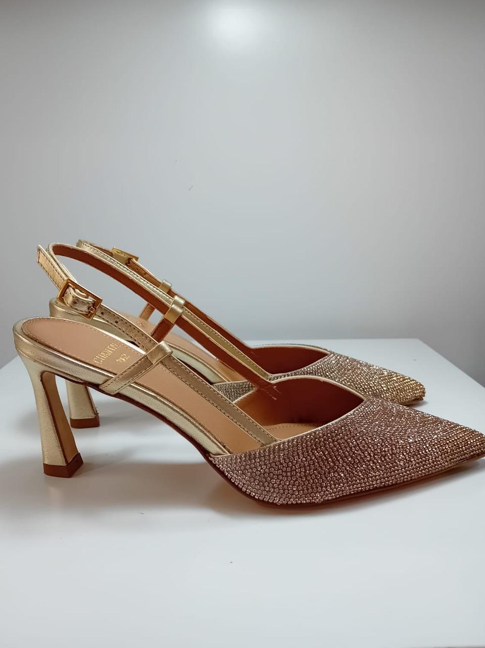 chenel strass tacco 70 mm 2518 PLATINO CHANTAL
