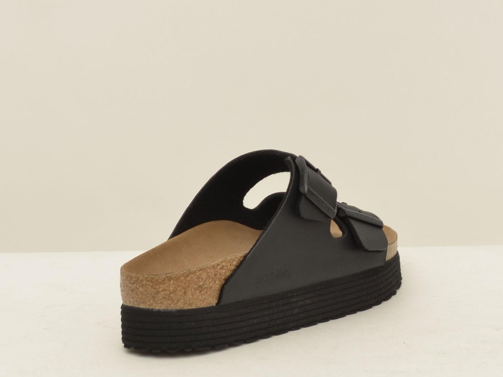 sabot arizona ARIZONA1018520 GROVED BLACK BIRKENSTOCK