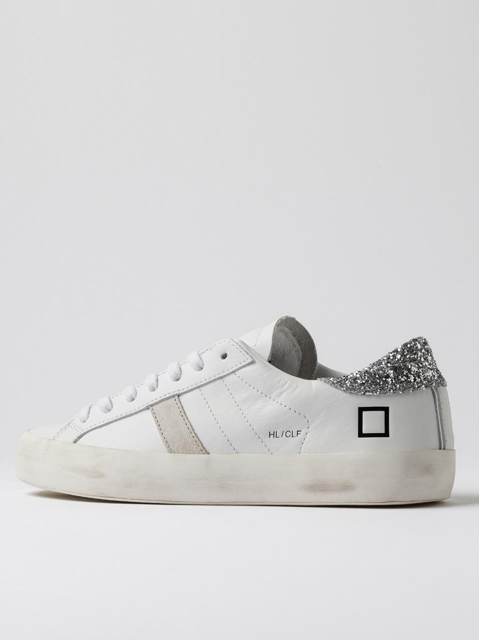 sneakers hill low HL-CA-WS BIANCO SILVER D.A.T.E