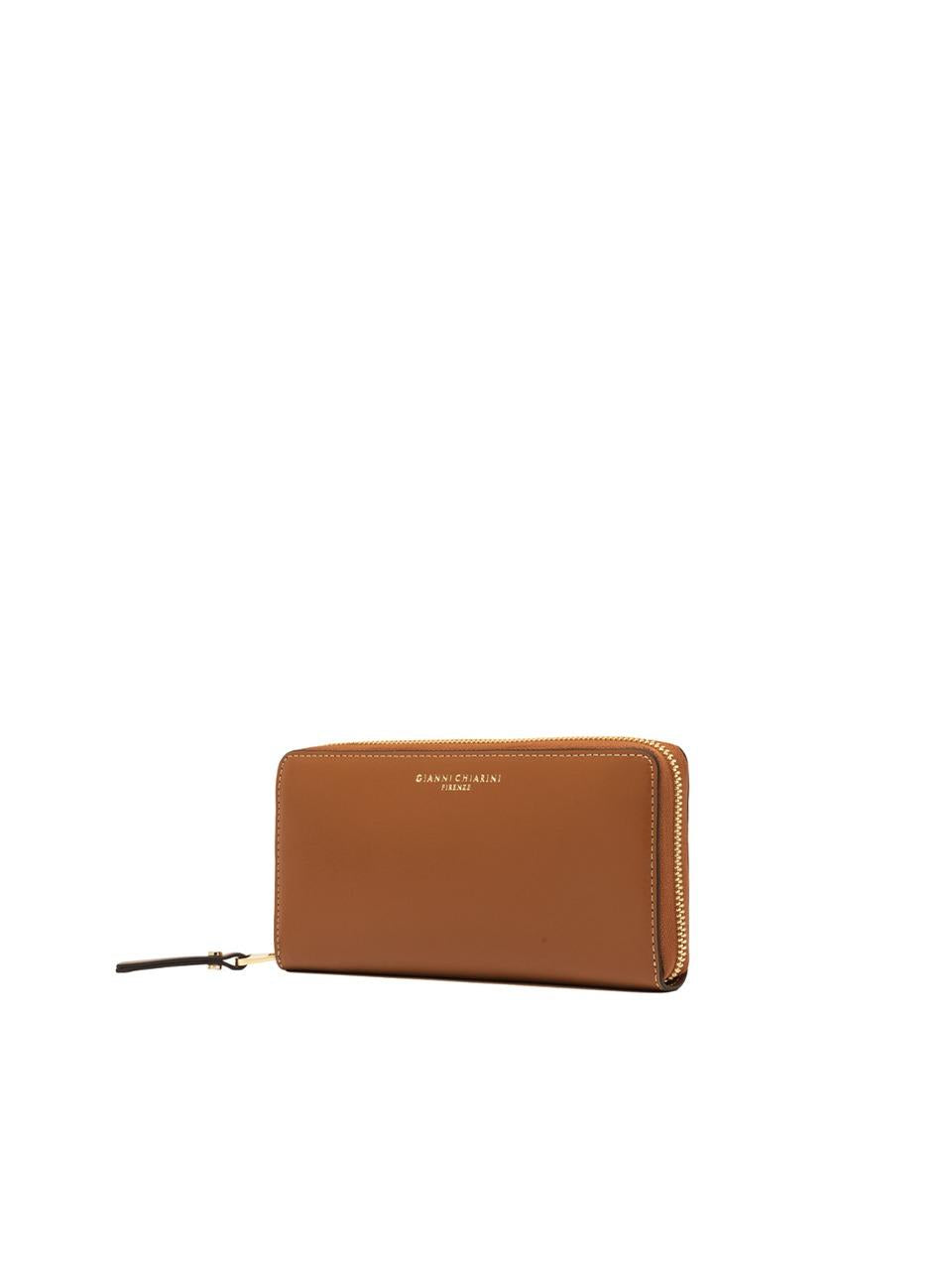 portafogli zip aruud grande PF504C2ALF CARAMELLO GIANNI CHIARINI