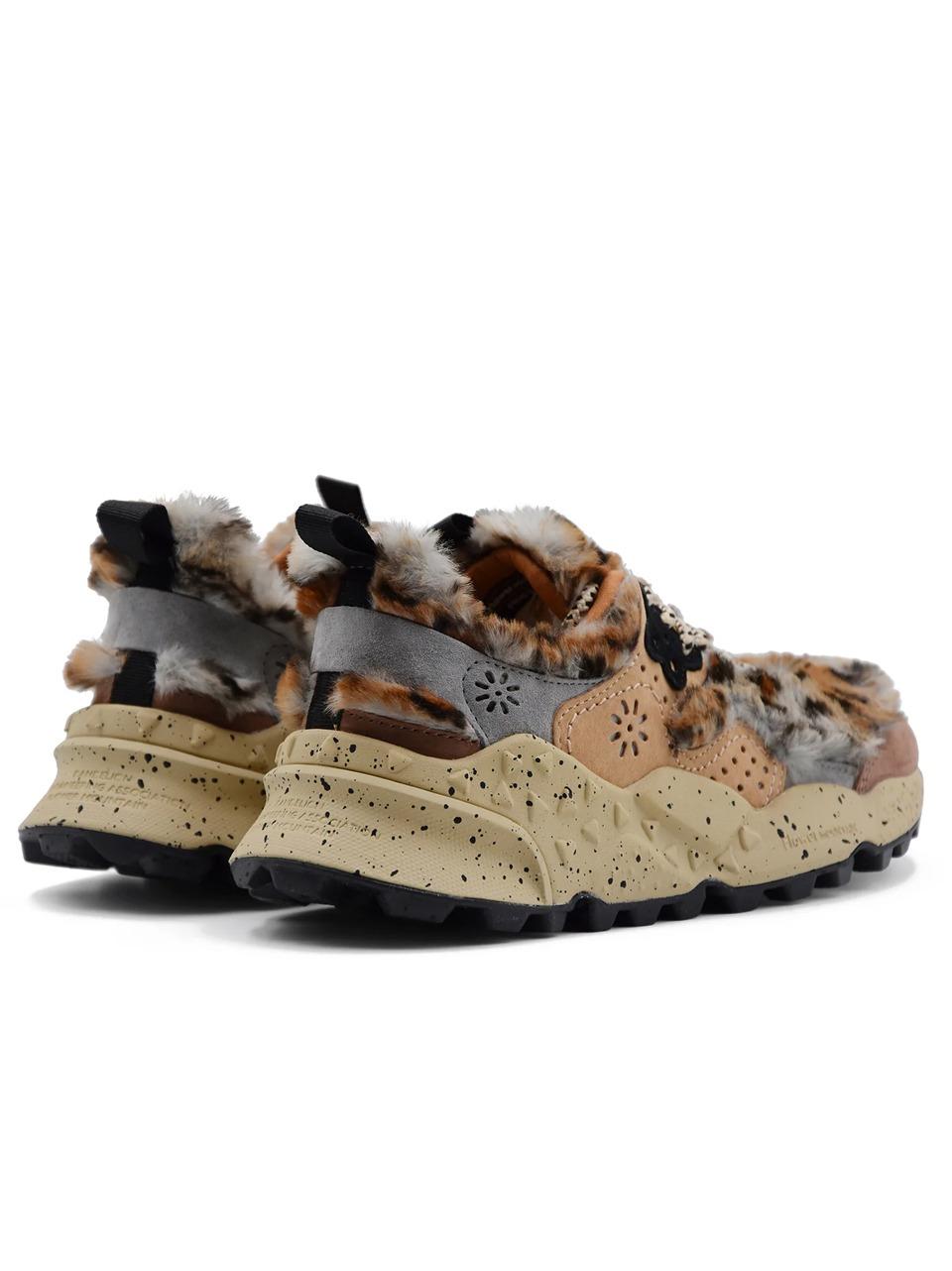 snakers kotetzu fur KOTEZU253B80 ANTRAX LIGHT BROWN FLOWER MOUNTAIN