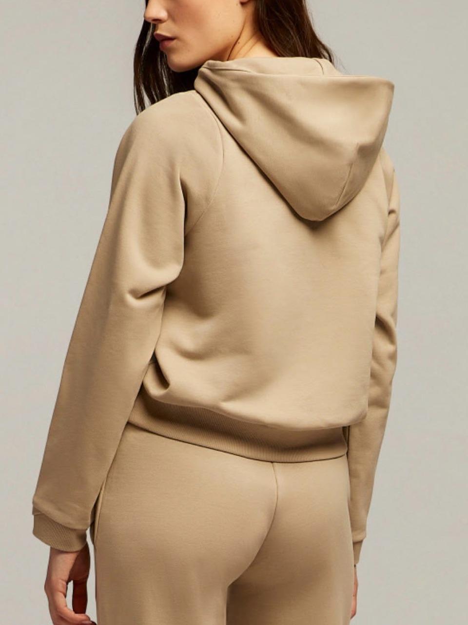 felpa cropped cappuccio BENNY NAT MACRON
