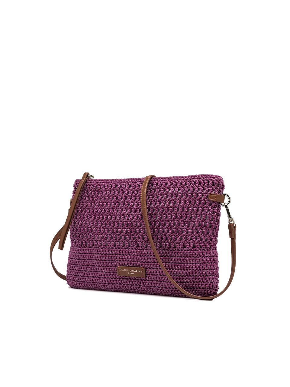 pochette tessuto uncinetto BS11580 PEONIA GIANNI CHIARINI