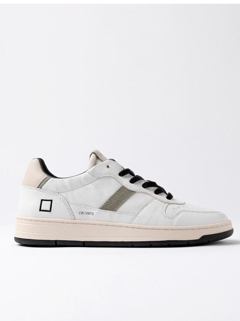 sneakers court 2.0 M431-C2-VN-WA BIANCO\BEIGE D.A.T.E