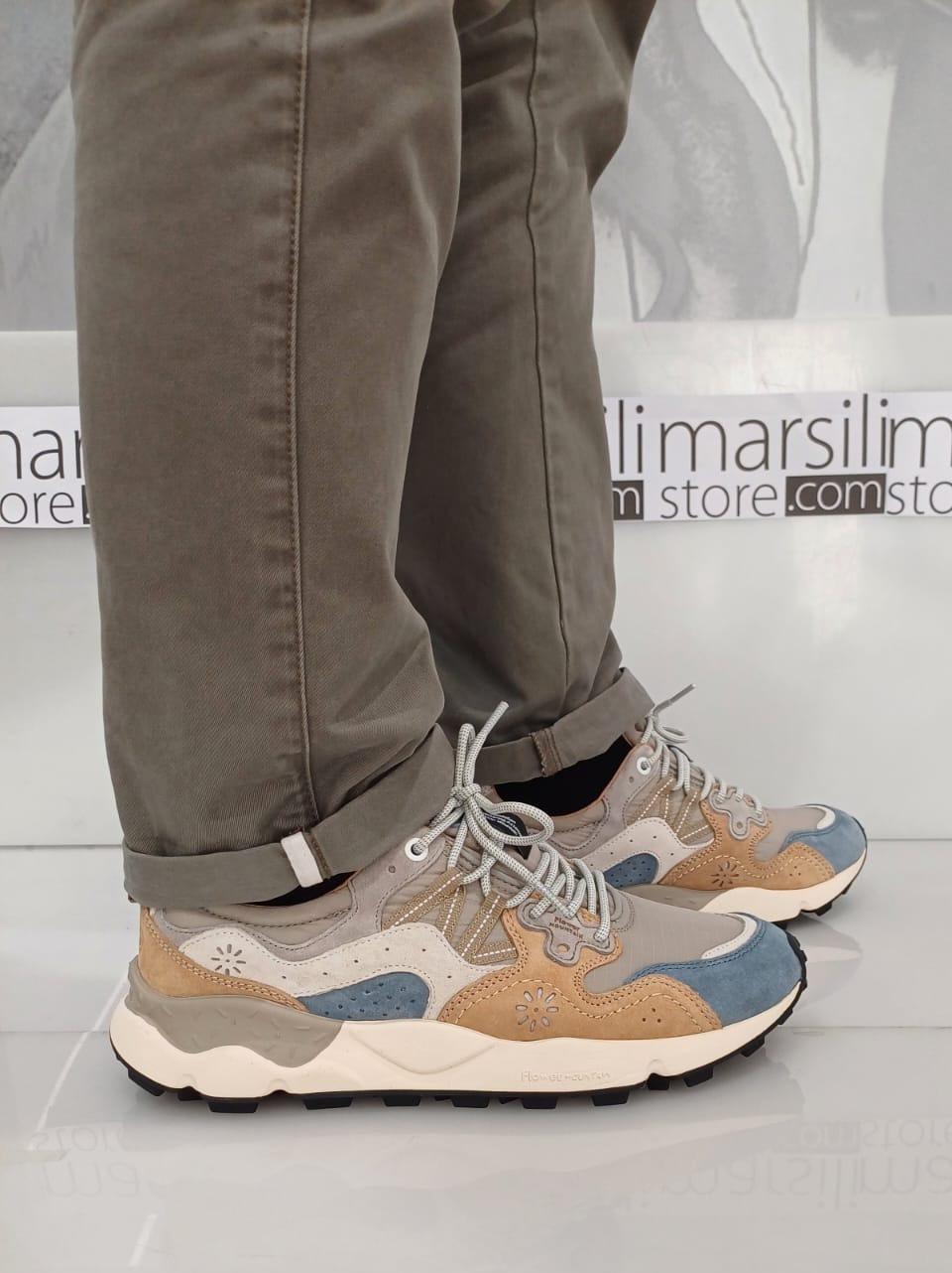 sneakers yamano 3 YAMANO31B97 GRIGIO SABBIA FLOWER MOUNTAIN
