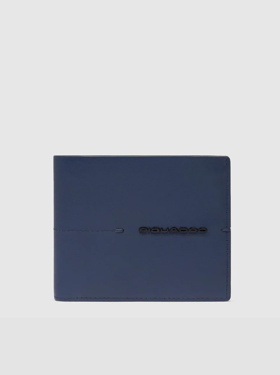 portafogli con portacarte piccolo PU3891W135R BLU PIQUADRO