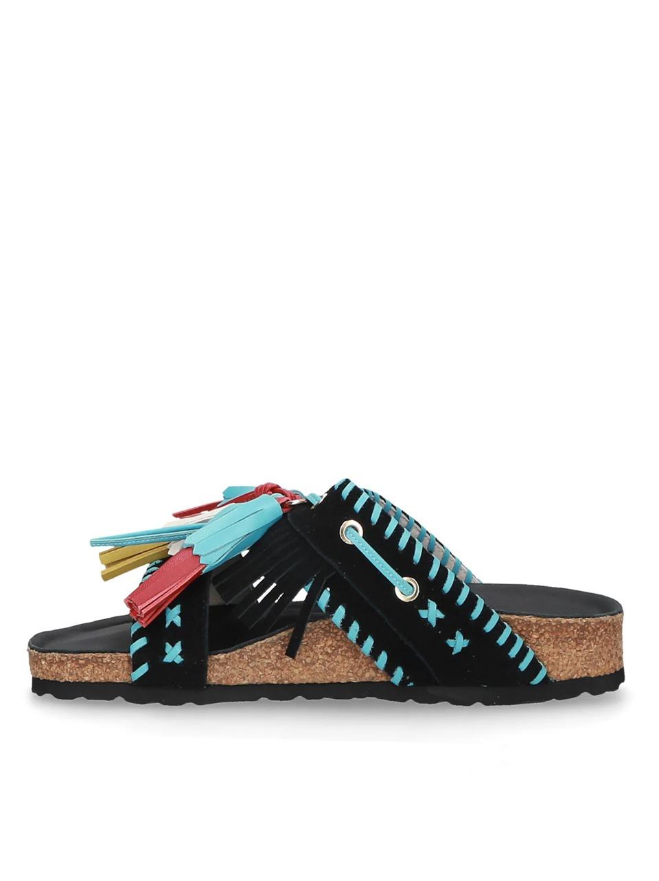 sabot etnico con nappine C14 BLAC ELENA IACHI