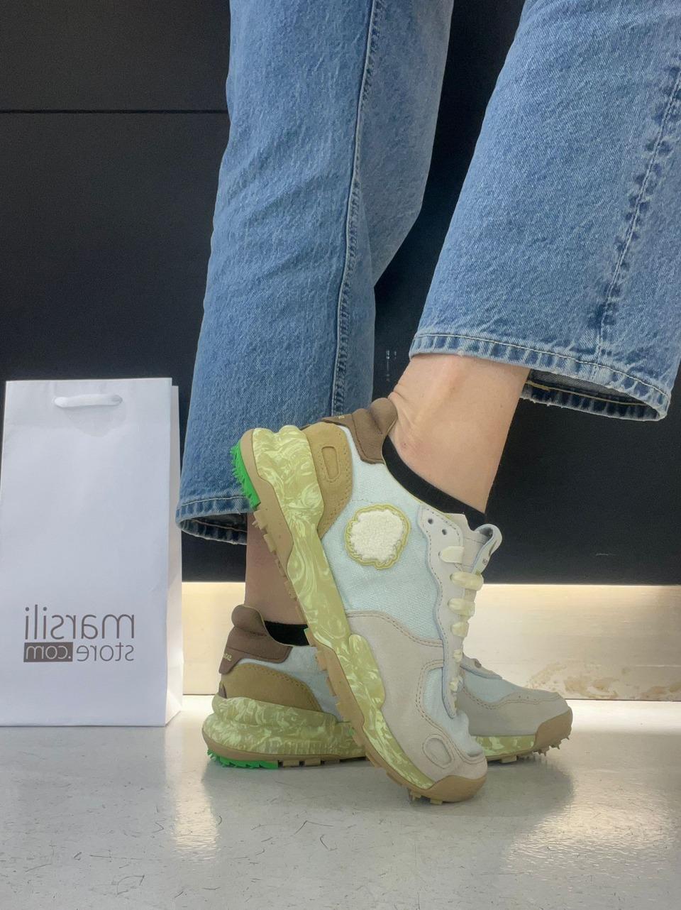 sneakers chacrona linen CHACRONA LINEN CLOUDY GRREN SATORISAN