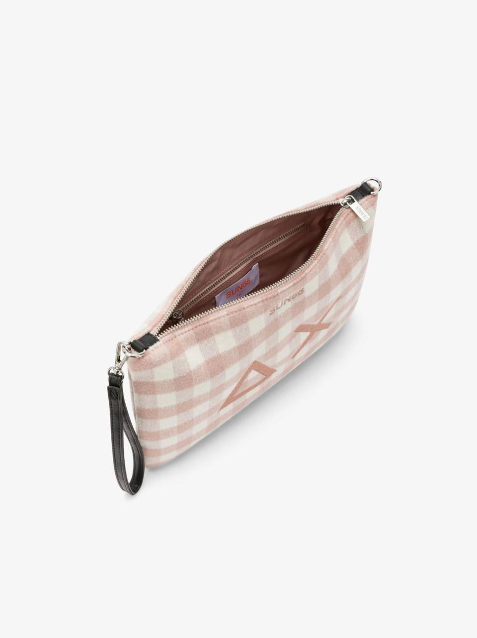 borsa pochette tartan CPX452012 ROSA SUN 68