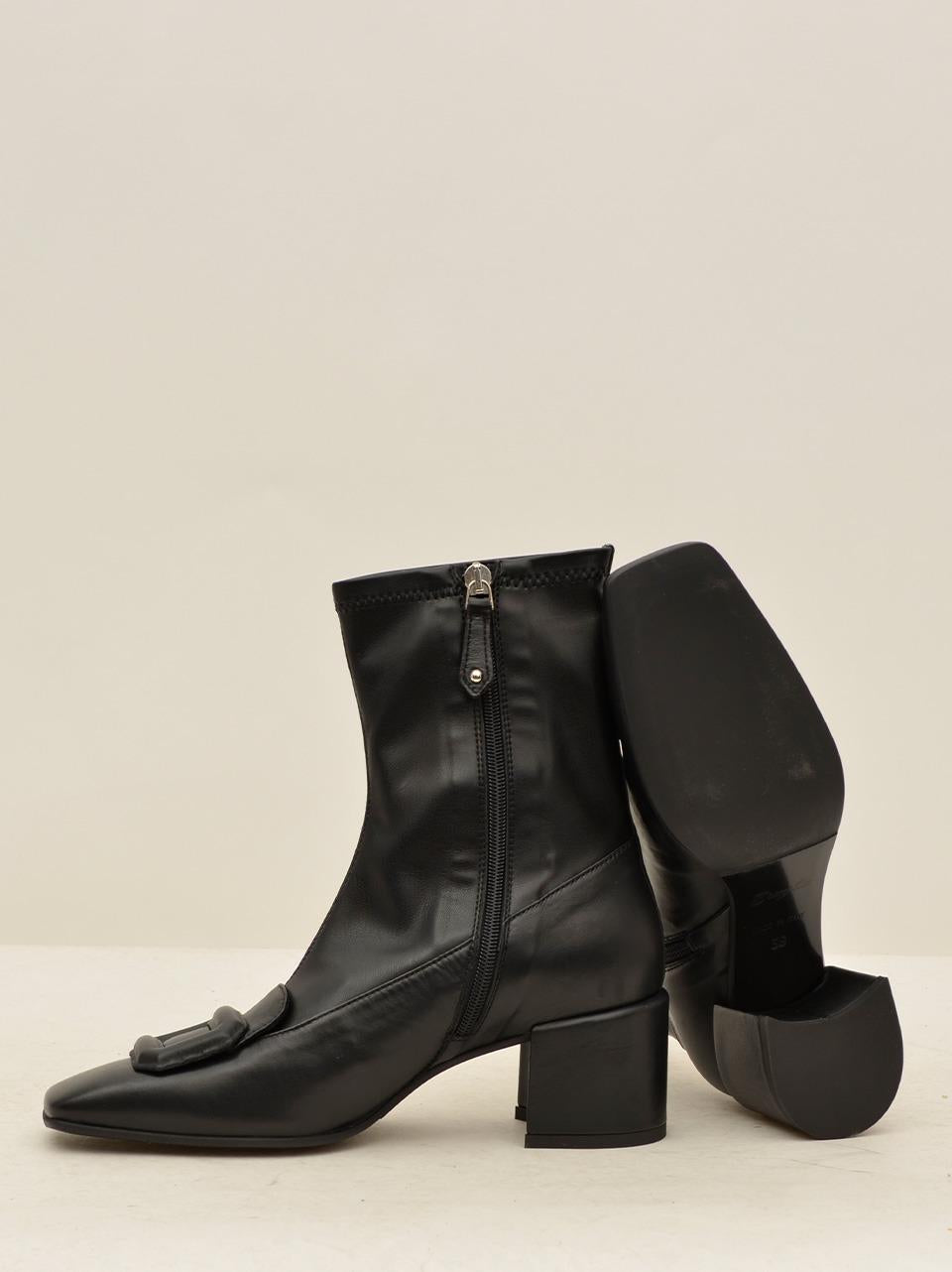 stivaletto con accessorio 9142 NERO BRUGLIA