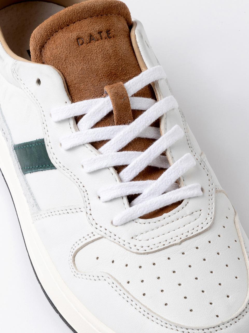 sneakers court 2.0 M431-C2-VN-WI BIANCO\CUOIO D.A.T.E