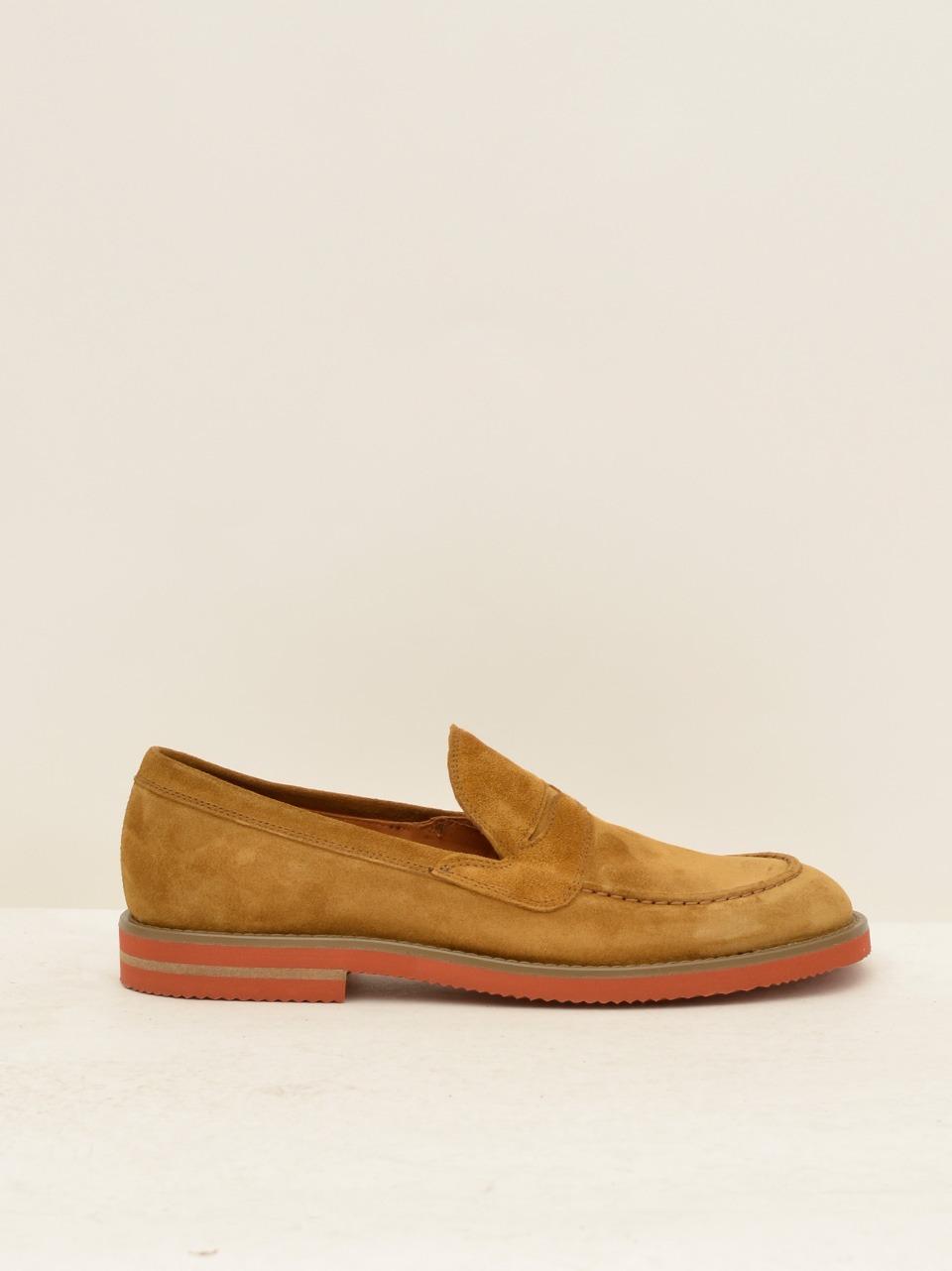 mocassino suola colorata M40504 CHERRY hundred 100
